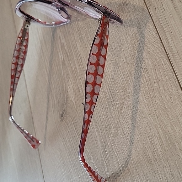 Jean Lafont glasses Frame Only Hellebore 627 Orange&Clear Square France 51 mm - Picture 2 of 4